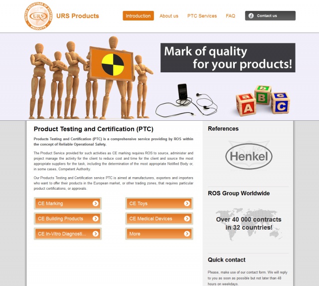 Firemní prezentace URS Products