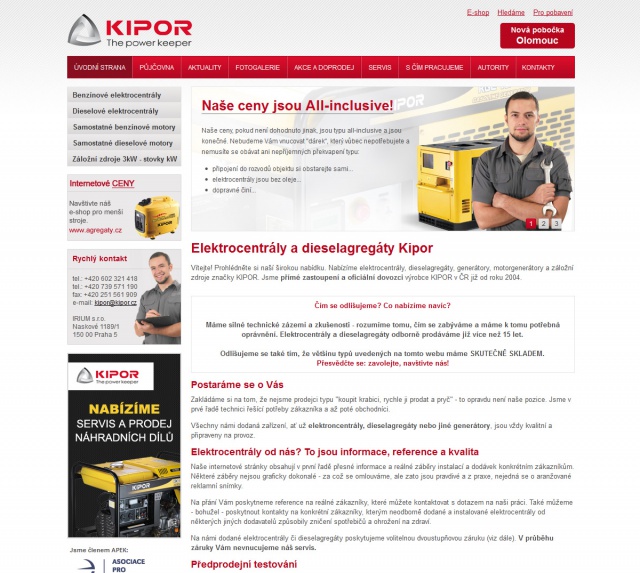 Prezentace produktů KIPOR v ČR